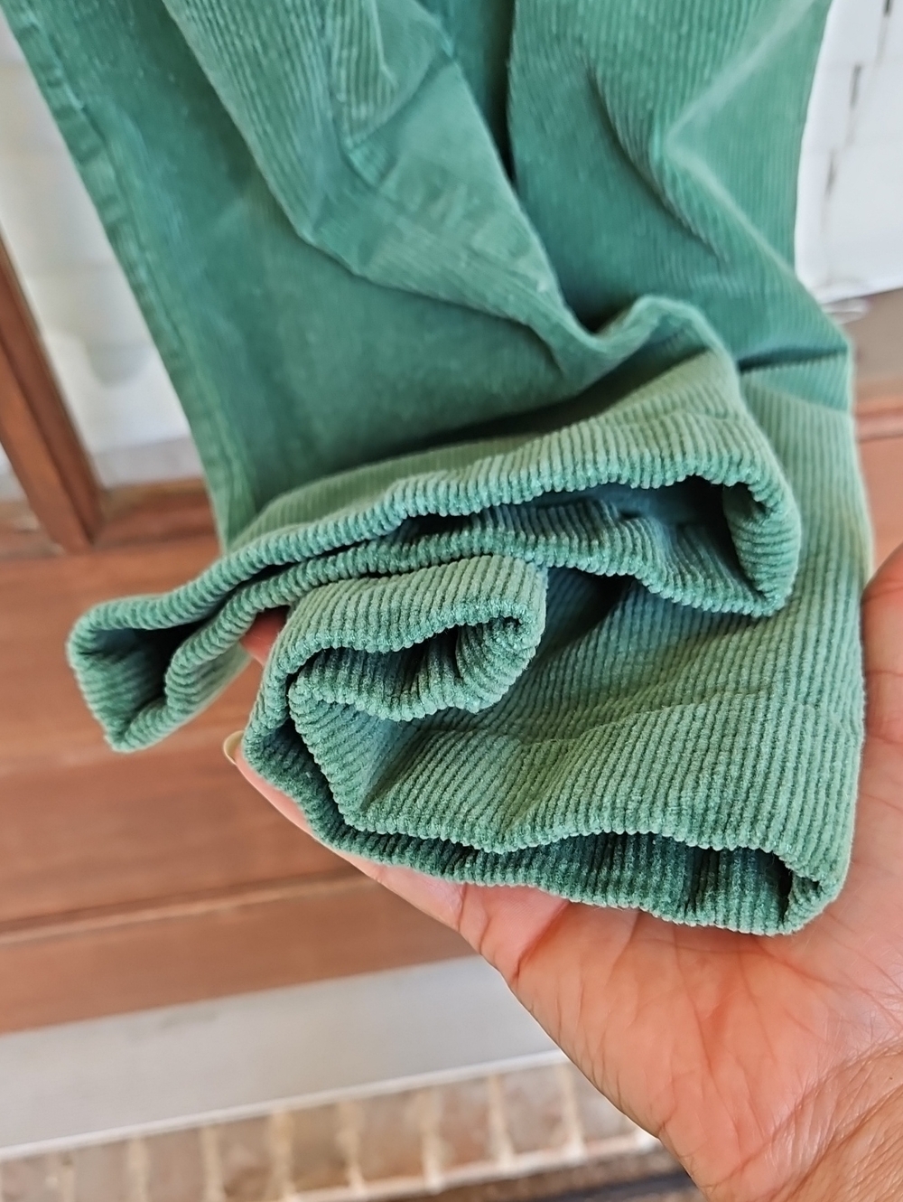 Tuckernuck Ashford Green Cropped Corduroy Pants - Picture 7 of 8